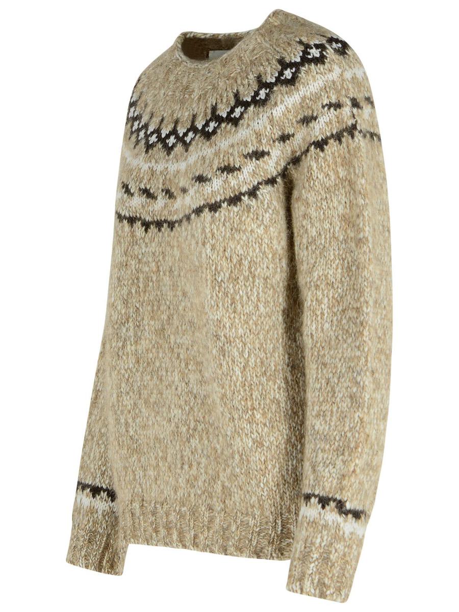 P.A.R.O.S.H. 'Laila' Beige Alpaca Blend Sweater