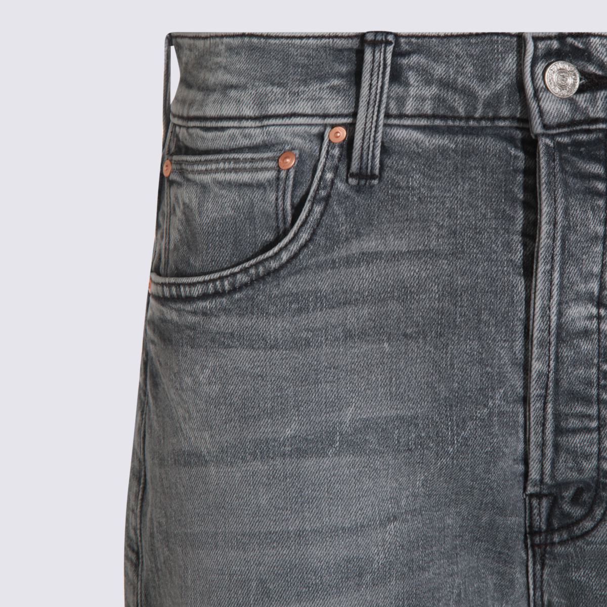 Mother Grey Cotton Jeans
