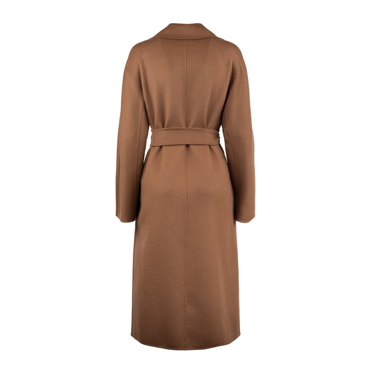 Max Mara Hazelnut Robe Coat In Cashmere Wool And Silk