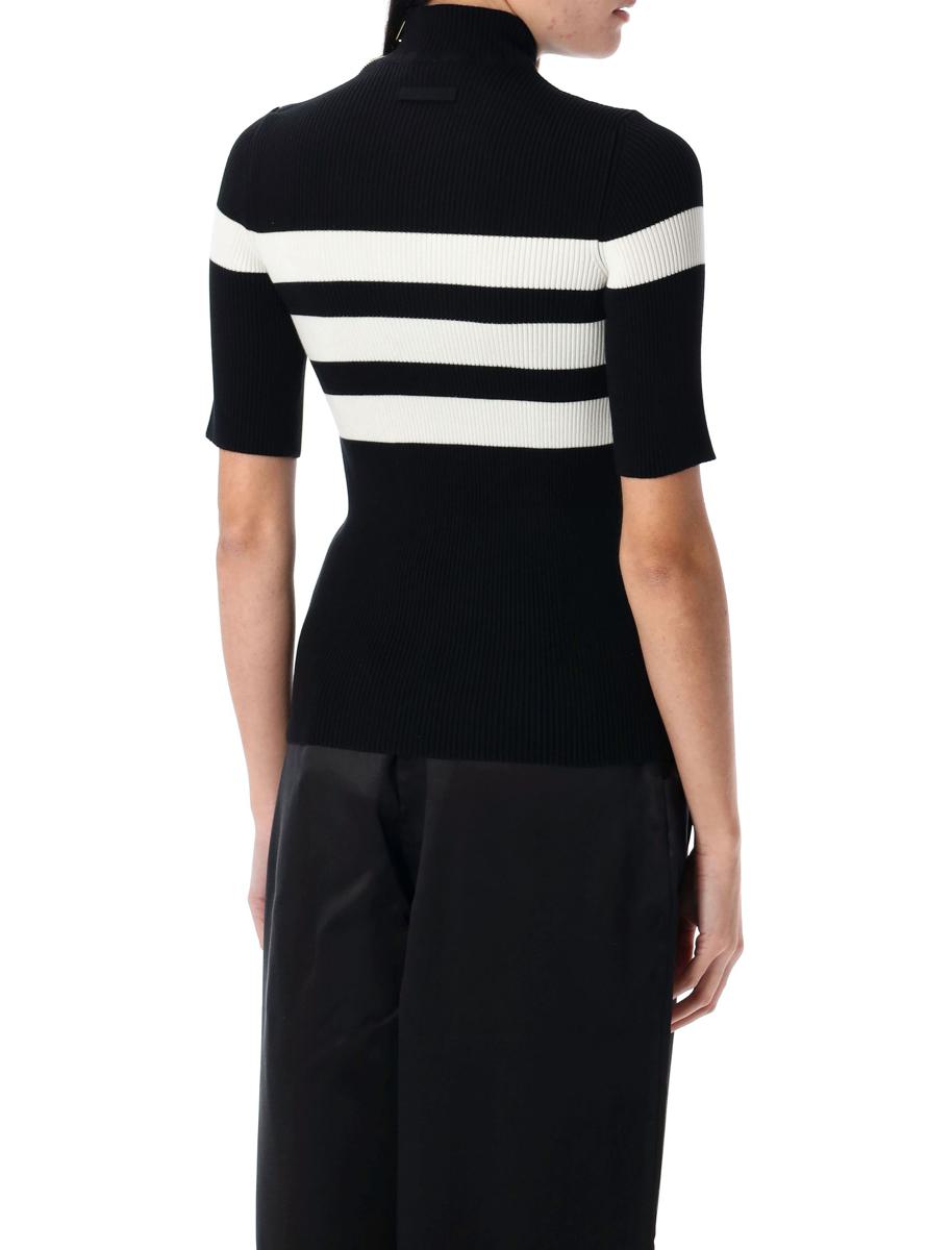 Jean Paul Gaultier Striped Knit Top