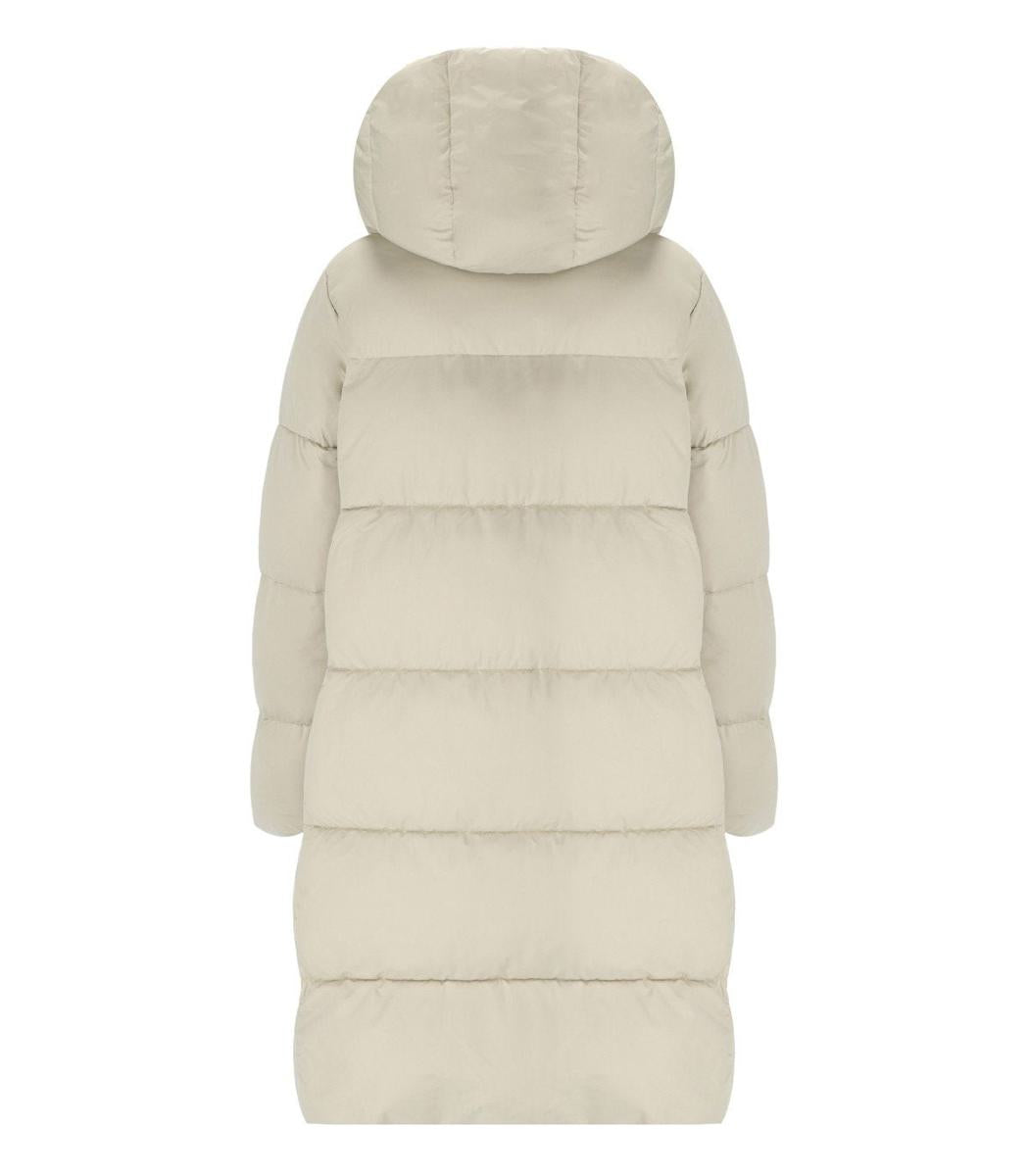Save The Duck Sibyl Beige Hooded Padded Jacket