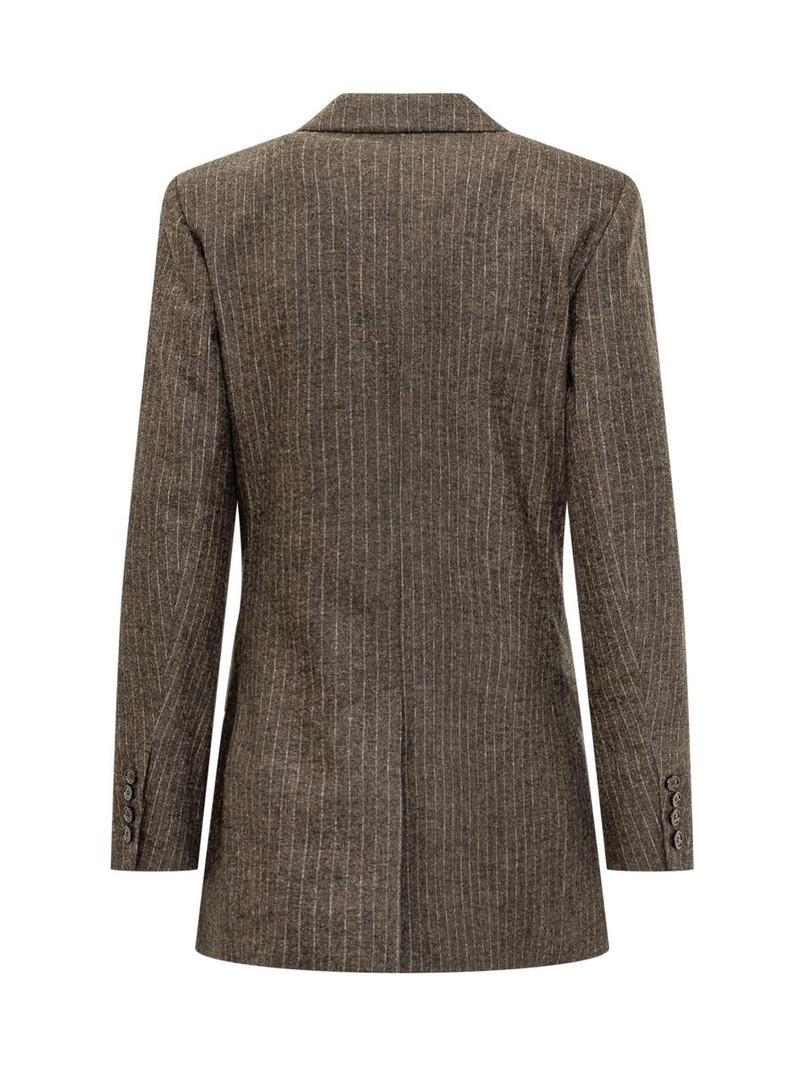 Isabel Marant Isabel Marant Double-Breasted Blazer In Striped Wool