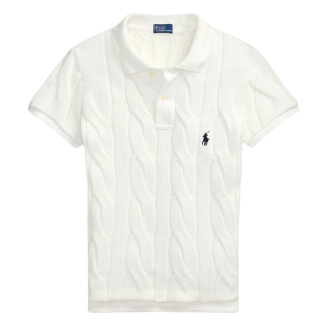 Polo Ralph Lauren POLO RALPH LAUREN cable knit cotton polo shirt