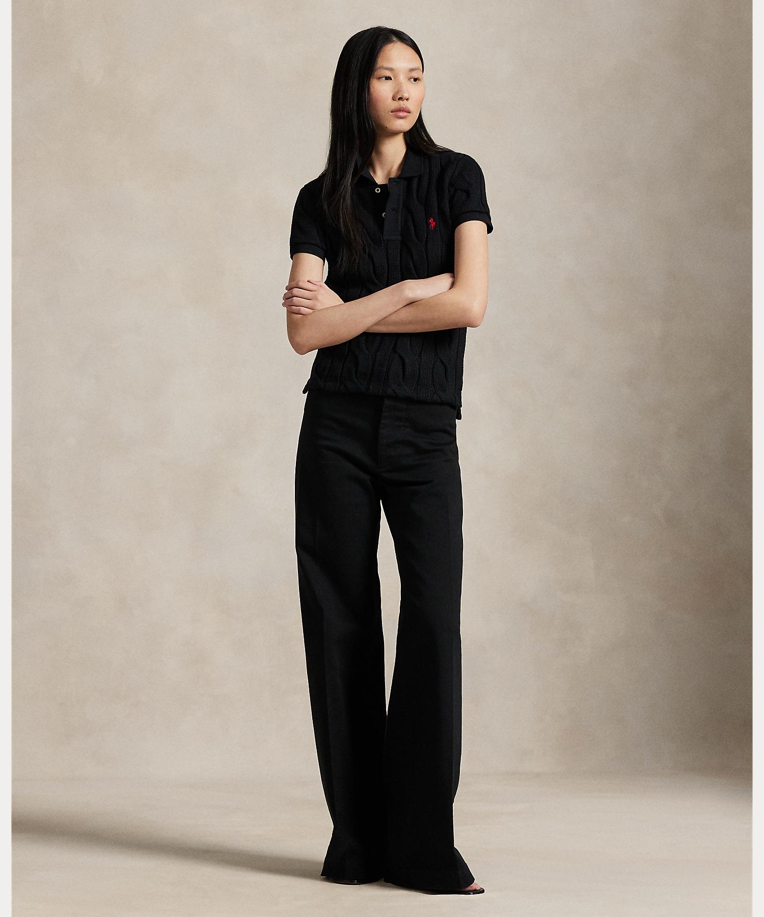 Polo Ralph Lauren POLO RALPH LAUREN cable knit cotton polo shirt