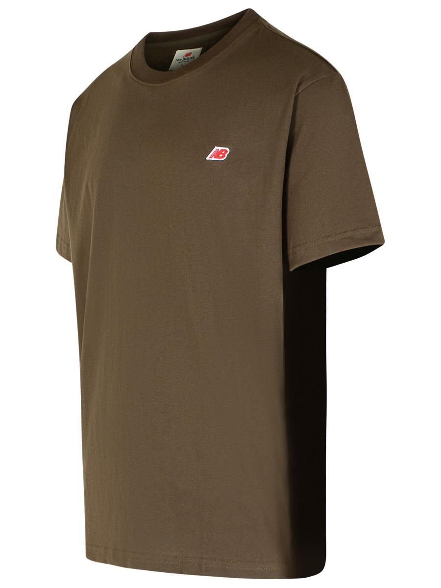 New Balance Yellow Cotton T-Shirt
