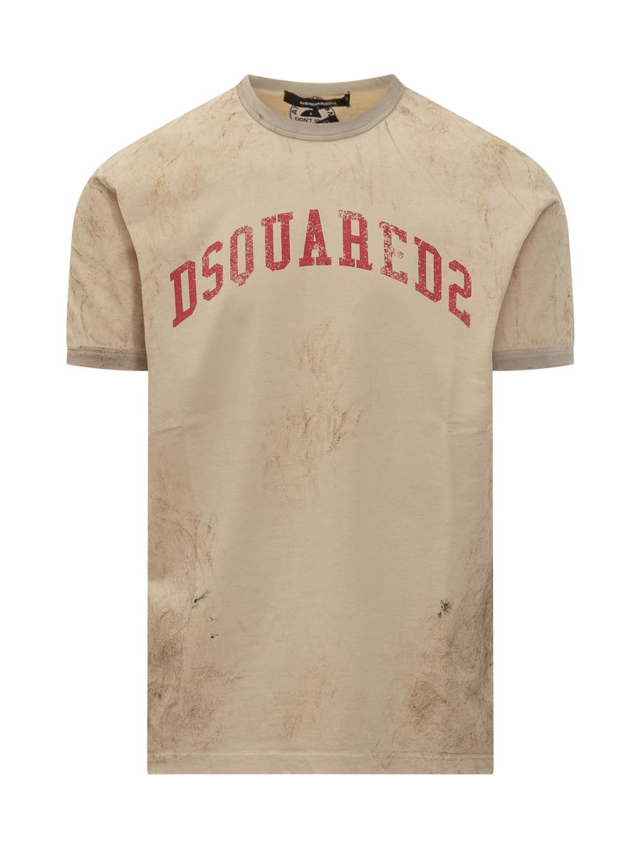 DSQUARED2 Dsquared2 Vintage Dirty Effect Logo T-Shirt