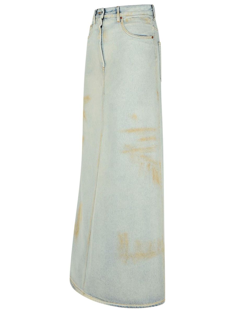 Mm6 Maison Margiela Blue Denim Skirt