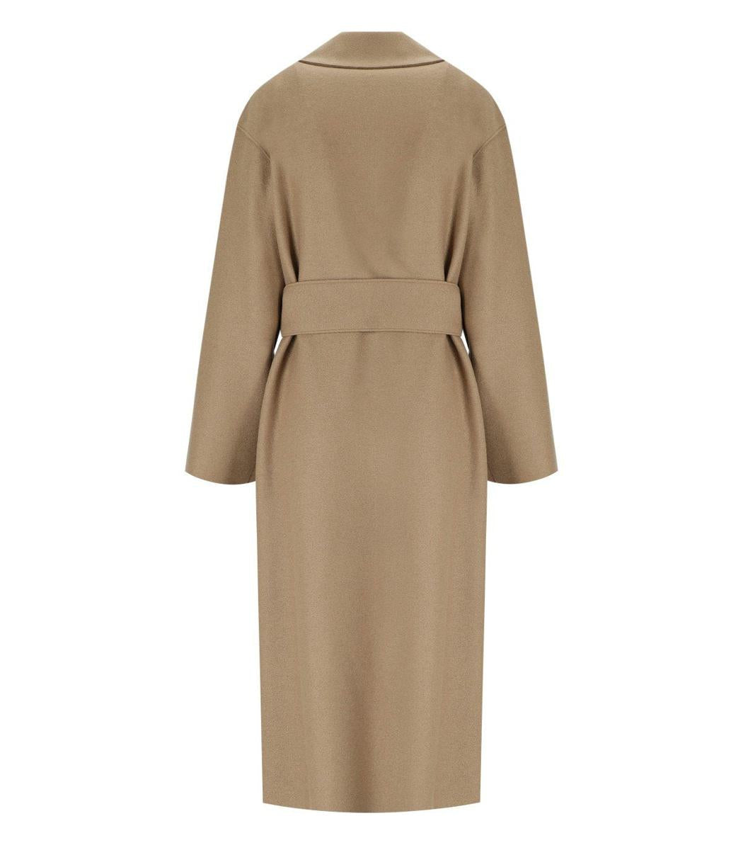Harris Wharf London Camel Coat With Belt
