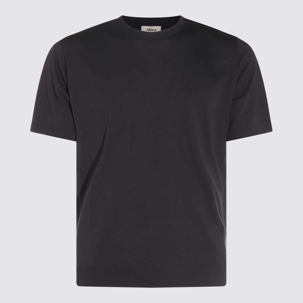 Altea Navy Blue Cotton T-Shirt