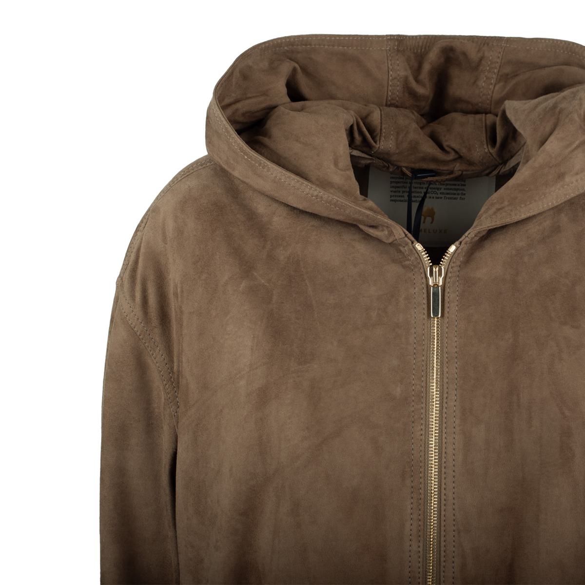 Max Mara Suede Hooded Jacket