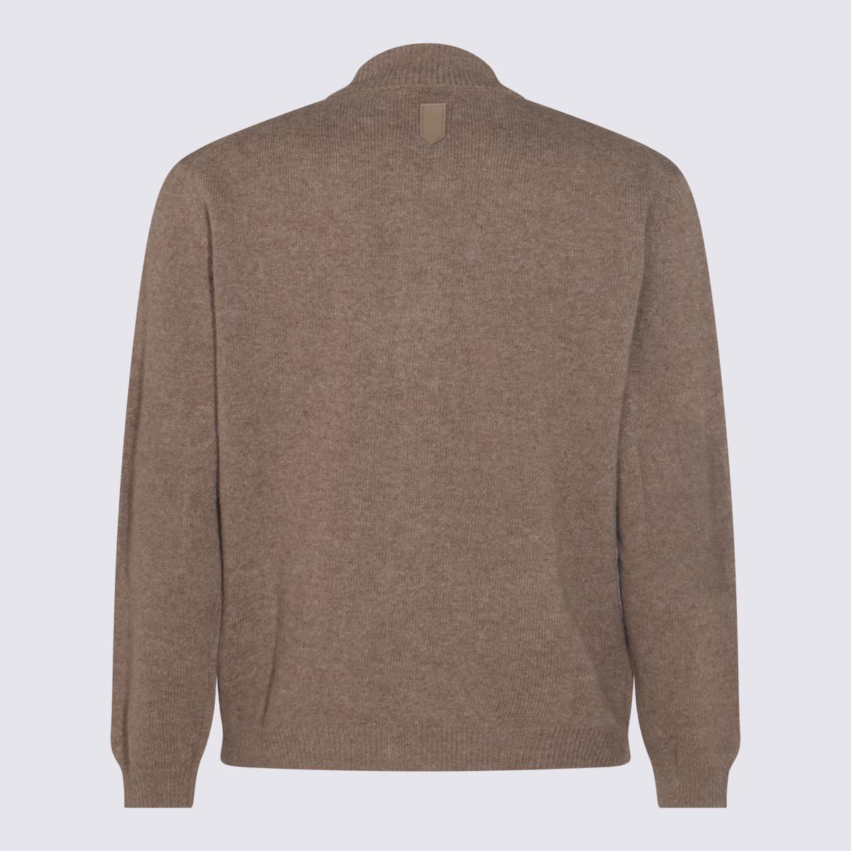 Canali Brown Wool Knitwear