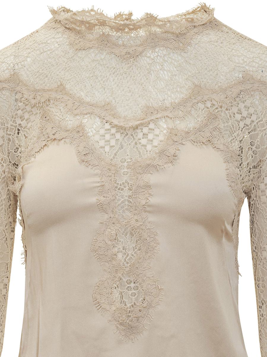 Isabel Marant Isabel Marant Lace Top With Long Sleeves