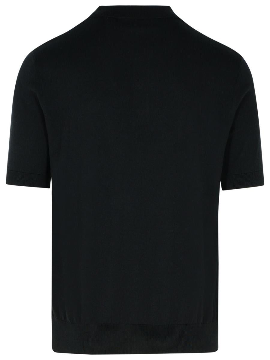 DSQUARED2 Black Cotton Polo Shirt