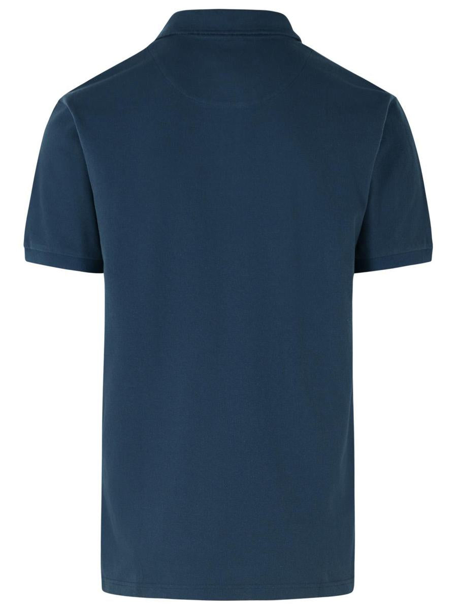 Etro 'Roma' Navy Cotton Polo Shirt