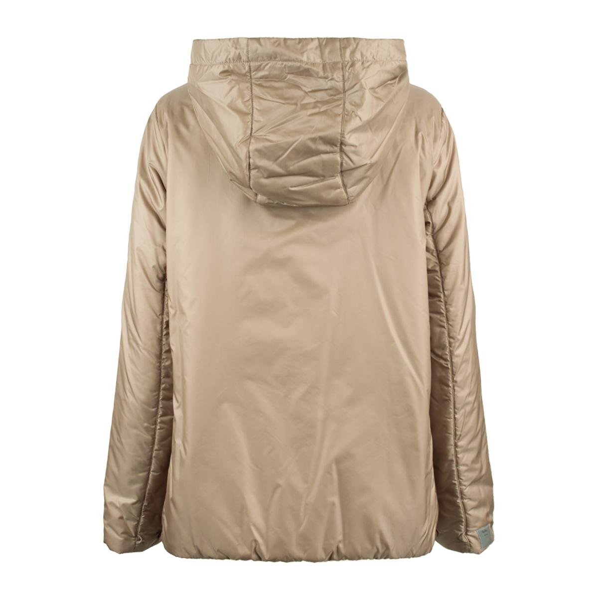 Max Mara Padded Jacket With Hood Made Of Drip-Proof Canvas