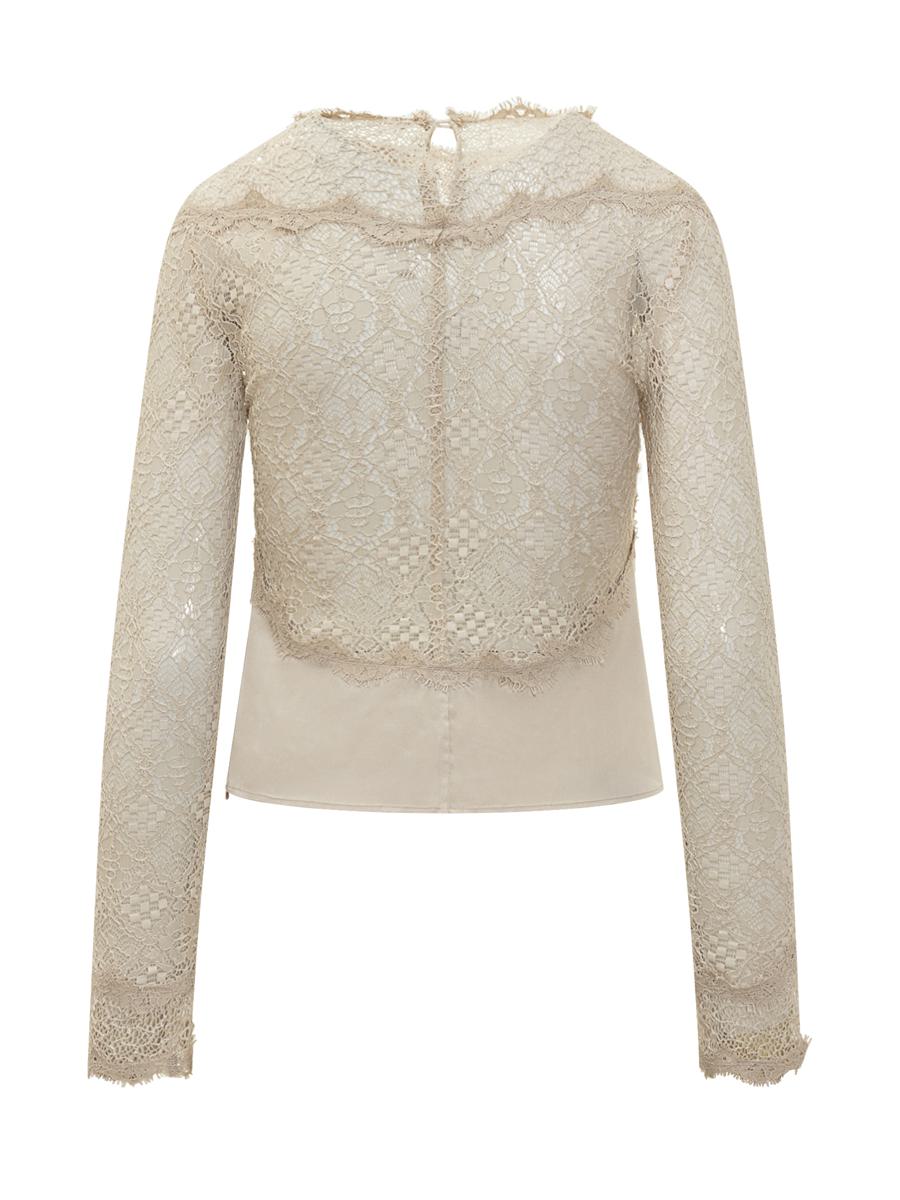Isabel Marant Isabel Marant Lace Top With Long Sleeves