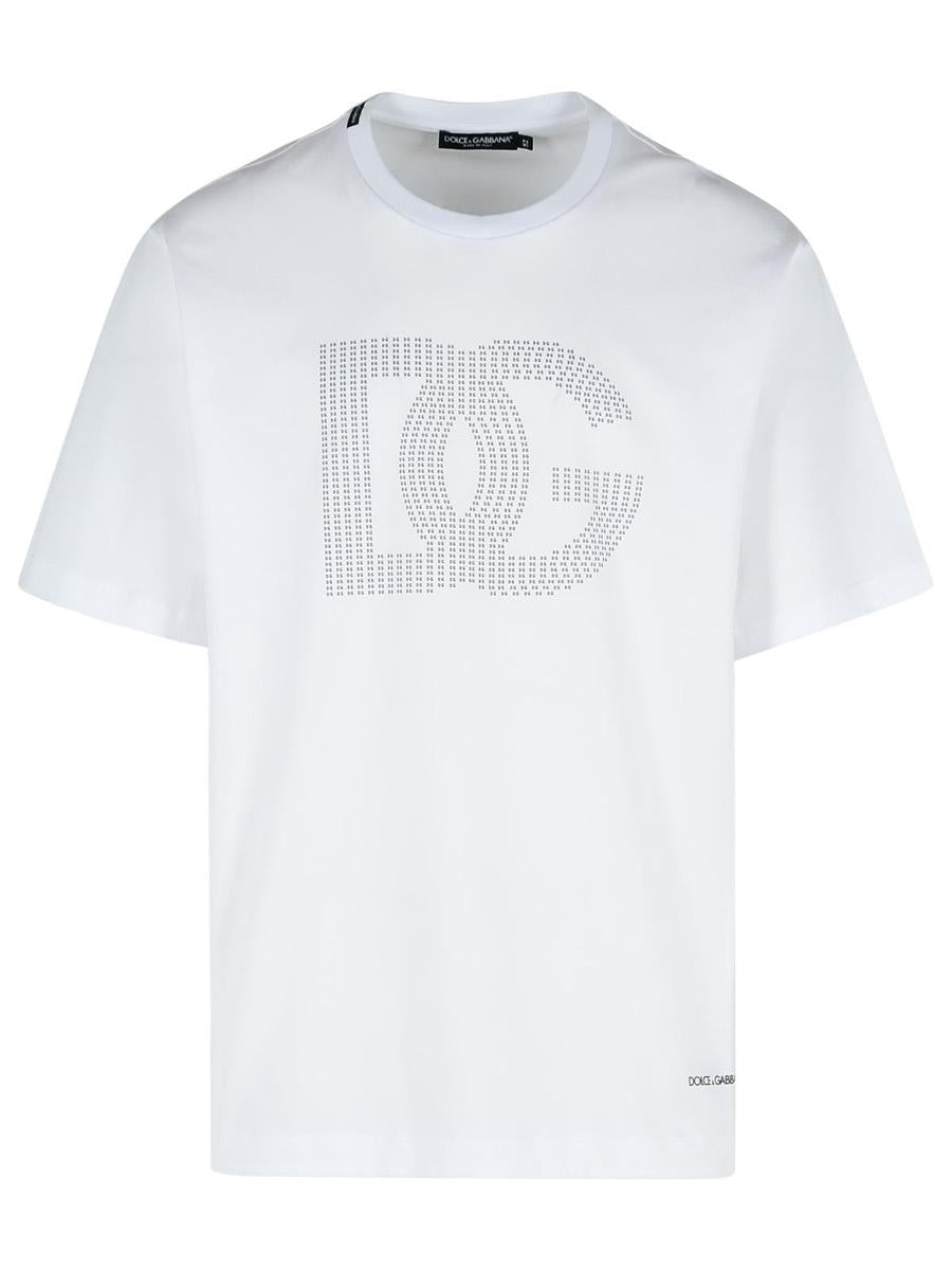 Dolce & Gabbana White Cotton T-Shirt