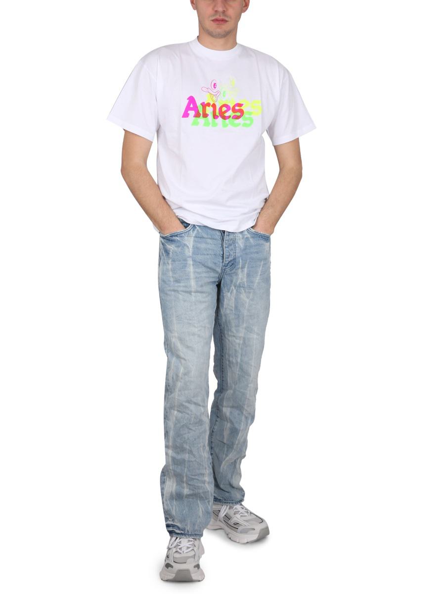 Aries Trippy Aye Duck T-Shirt