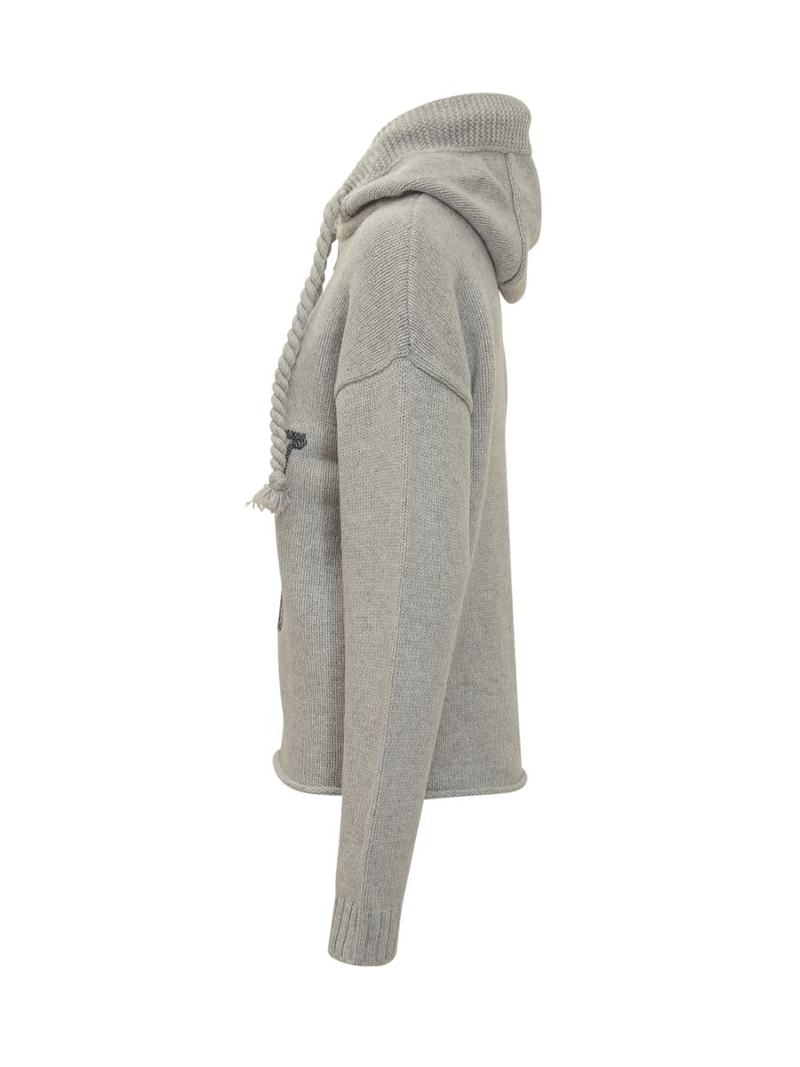JW Anderson J.W. Sweatshirt. Anderson With Hood And Embroidered Logo