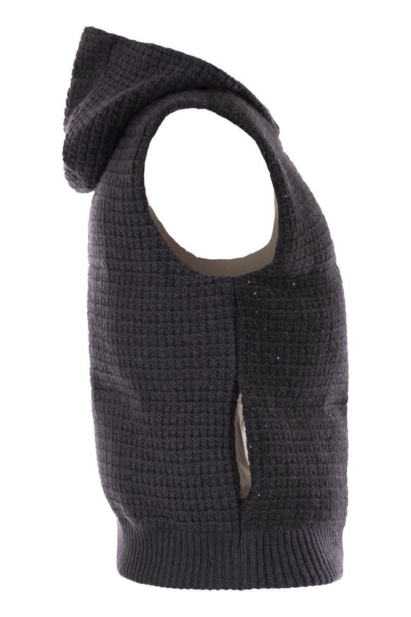 Fabiana Filippi Knitted Vest With Hood
