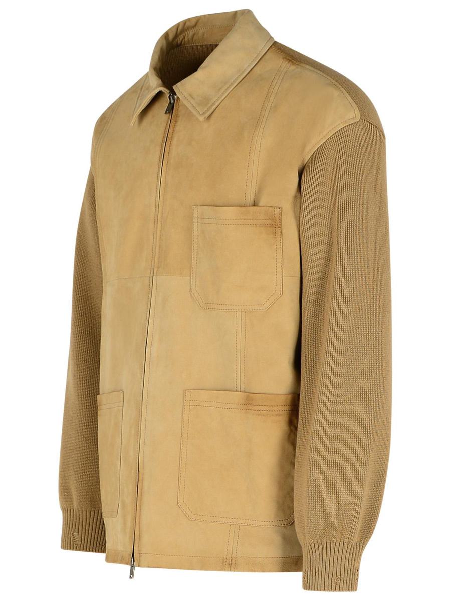 Golden Goose Beige Suede Jacket