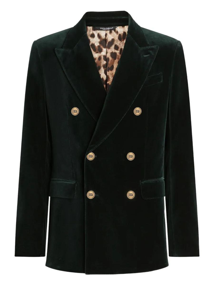Dolce & Gabbana Double-Breasted Sicily Light Cotton Velvet Jacket Clothing
