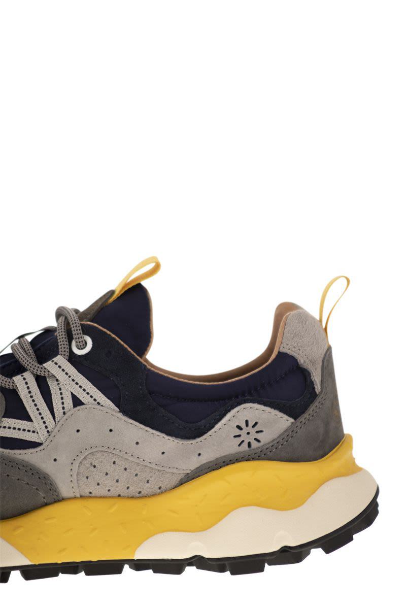 Flower Mountain Yamano 3 - Sneakers In Suede And Technical Fabric
