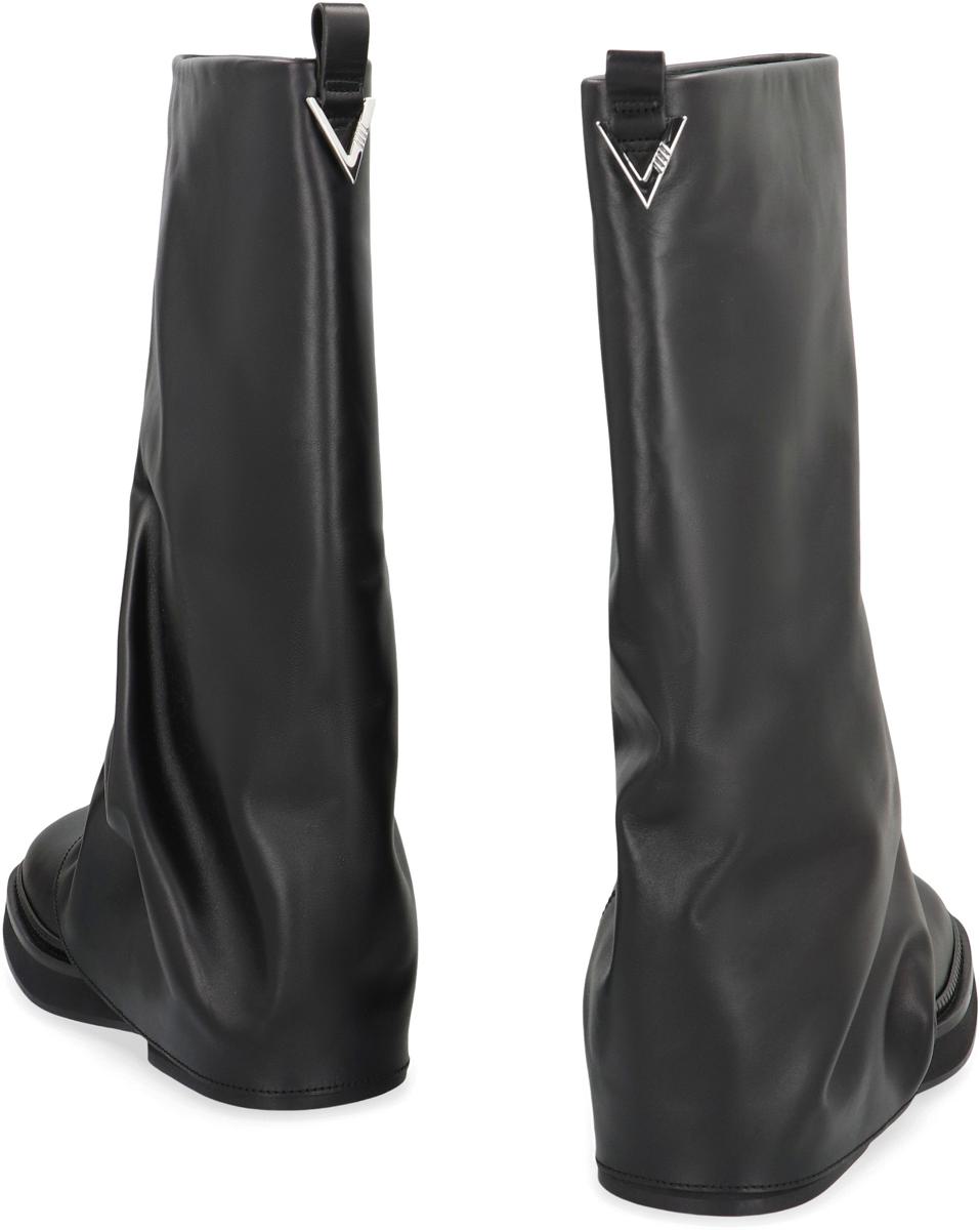 The Attico Robin Combat Leather Boots