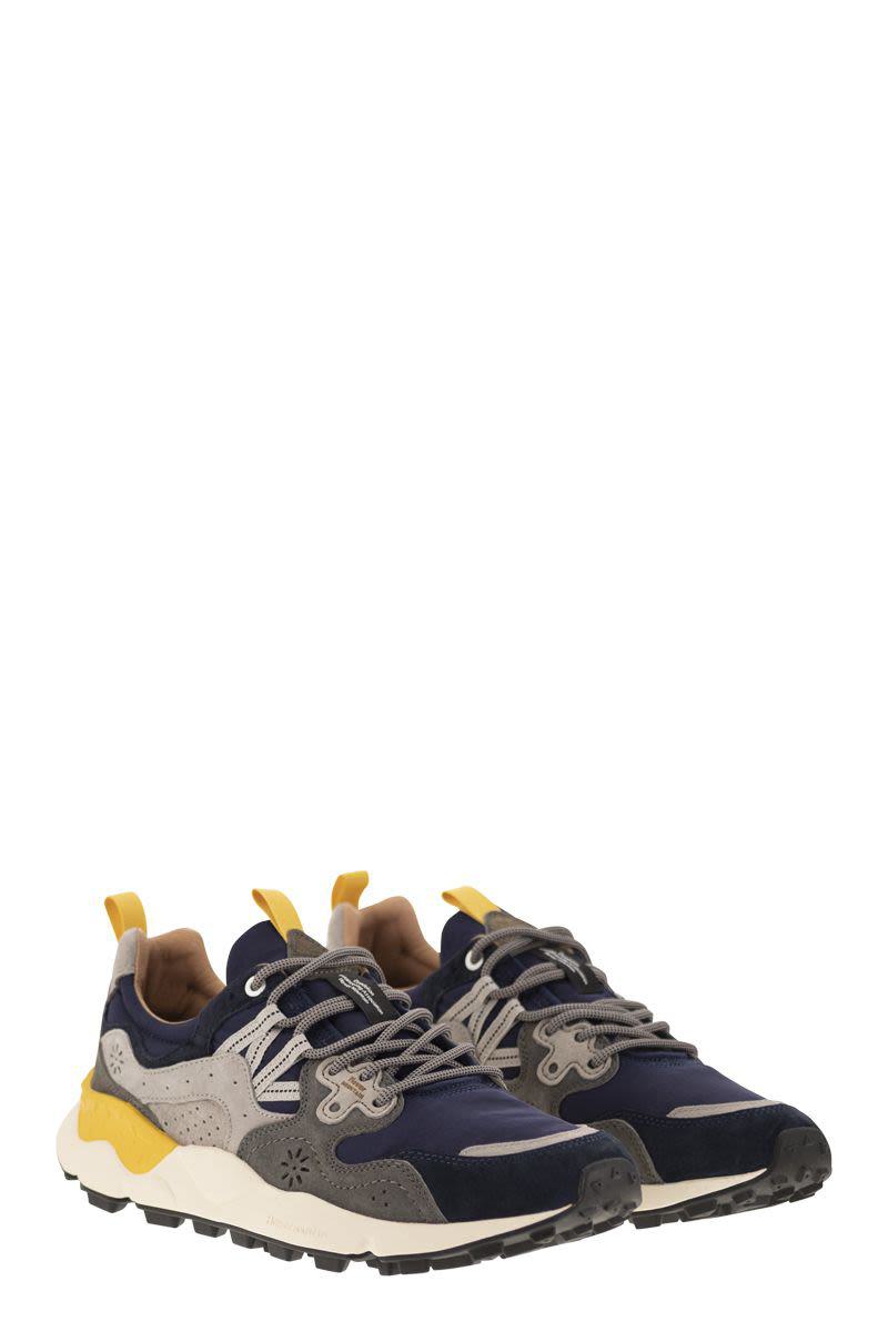 Flower Mountain Yamano 3 - Sneakers In Suede And Technical Fabric
