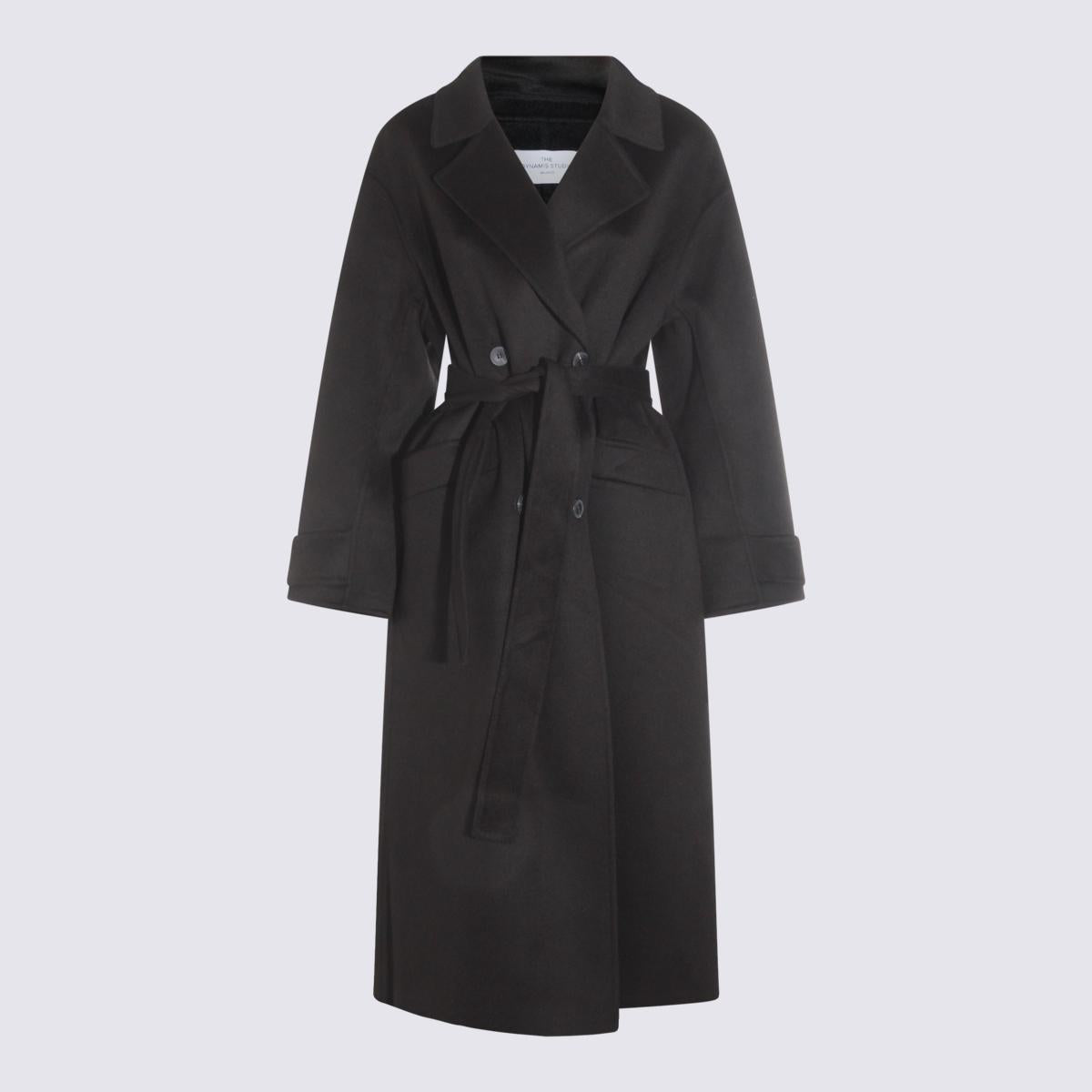 The Dynamis Studio Black Wool Coat