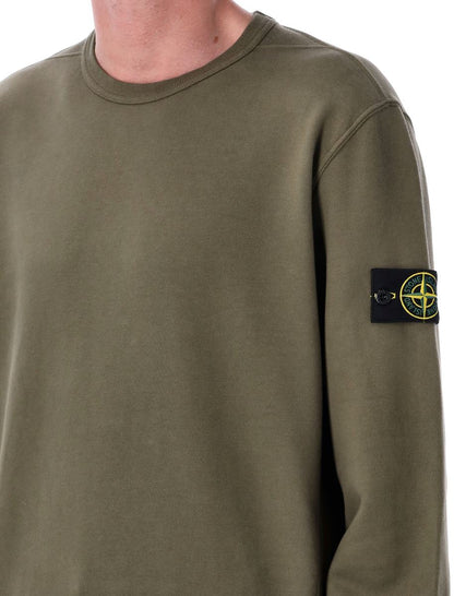 Stone Island Brushed Organic Cotton Sweatshirt