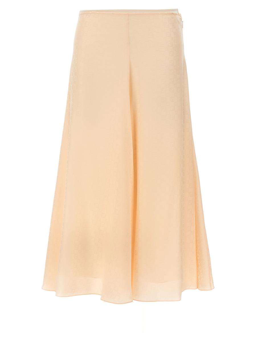 Fendi Ff Silk Skirt