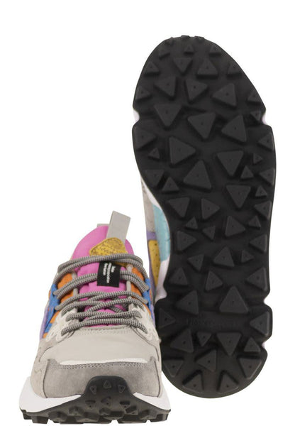 Flower Mountain Yamano 3 - Sneakers In Suede And Technical Fabric