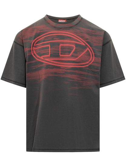 Diesel Oversized T-Shirt With Diesel Logo Graphic