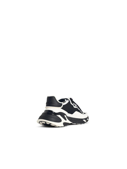 Dolce & Gabbana 'Daymaster' Black And White Leather Blend Sneakers