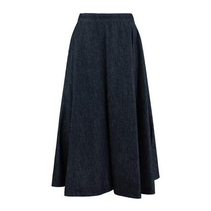 Max Mara Denim Flared Skirt
