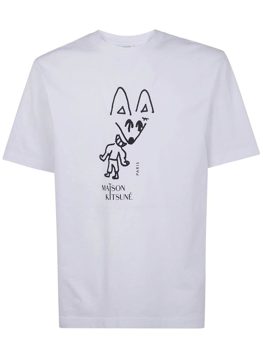 Maison Kitsuné "Party Fox" Comfort Tee-Shirt Clothing