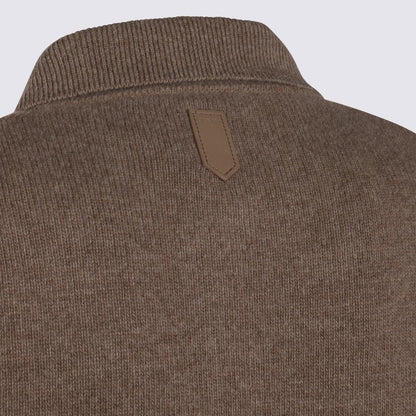 Canali Beige Wool Knitwear
