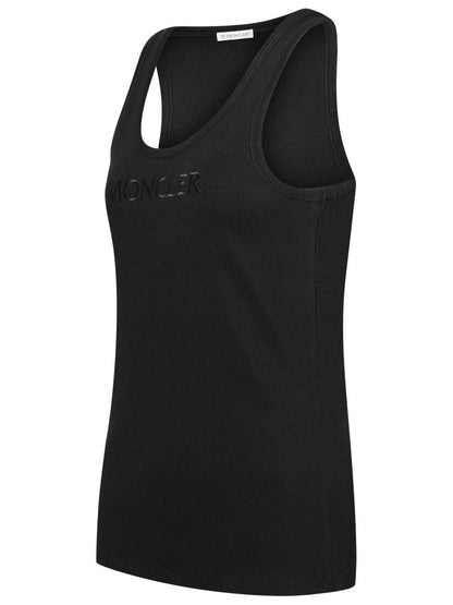 Moncler Black Cotton Blend Tank Top