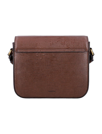 Sessun Sessùn Diviluz Lizard-Print Leather Box Bag