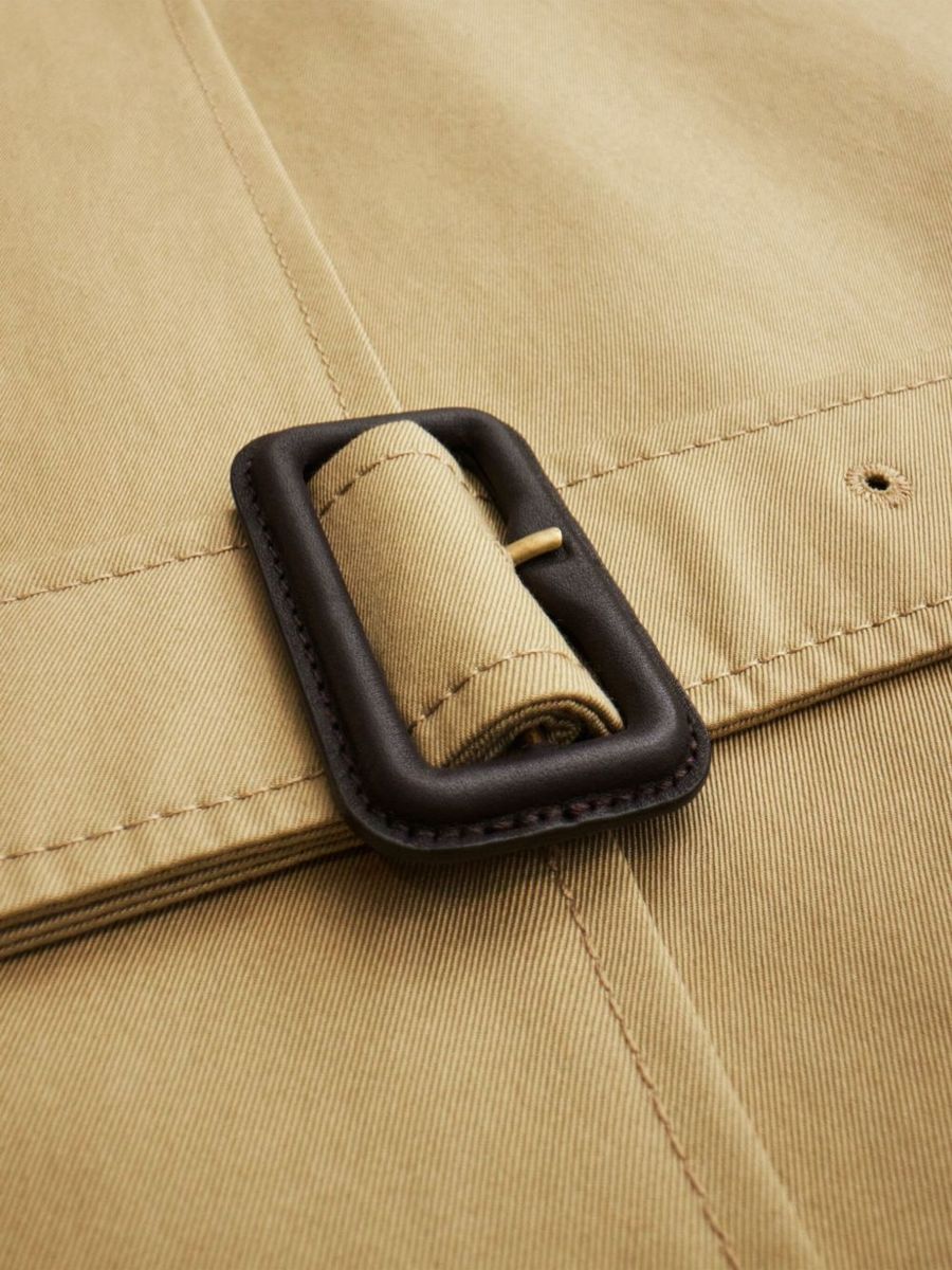 Burberry Beige Cotton Blend Trench Coat