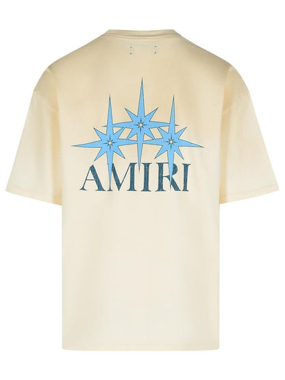 Amiri 'Starbust' Ivory Cotton T-Shirt
