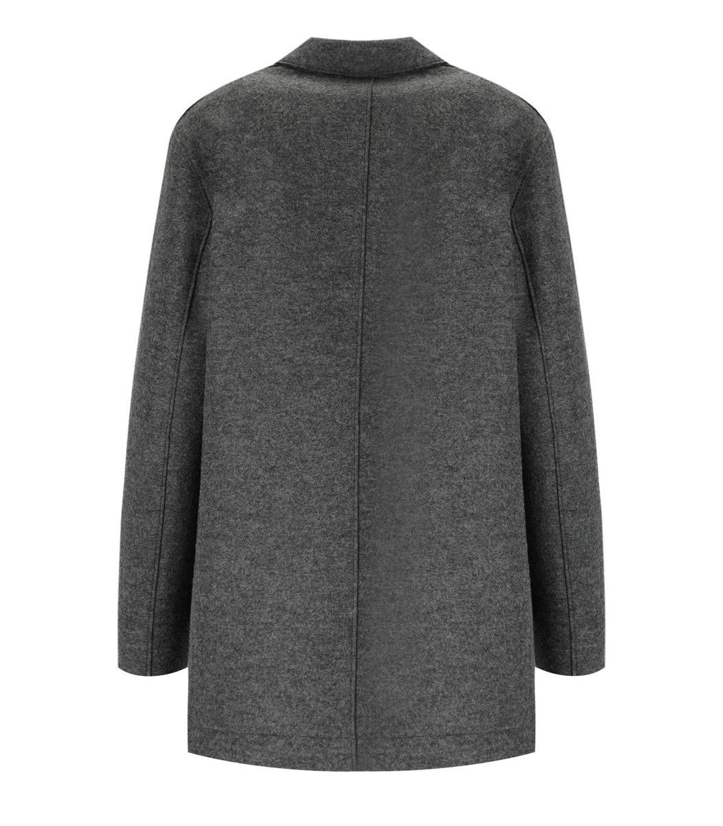 Harris Wharf London Anthracite Grey Double-Breasted Caban