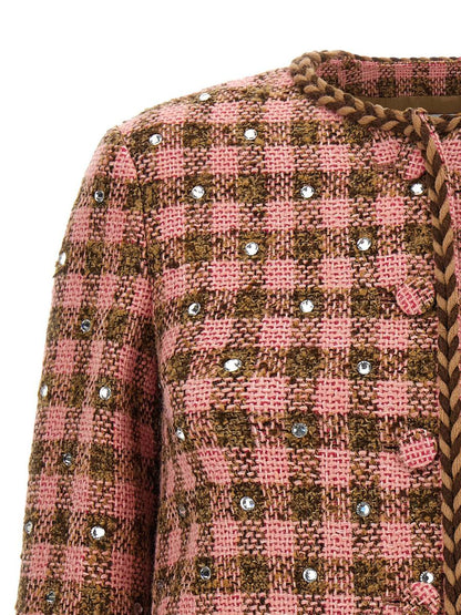 Giuseppe Di Morabito Rhinestone Blazer Jacket