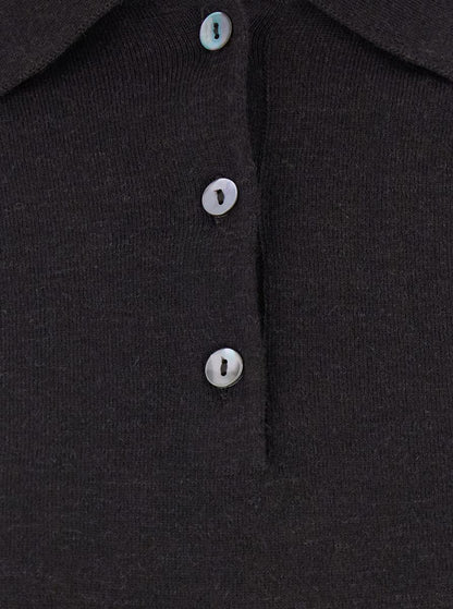 Polo Neck With Buttons Knit