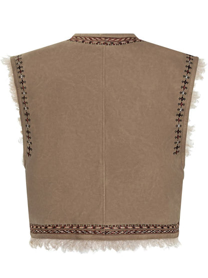 Isabel Marant Étoile Vest With Shearling Interior By Isabel Marant Étoile