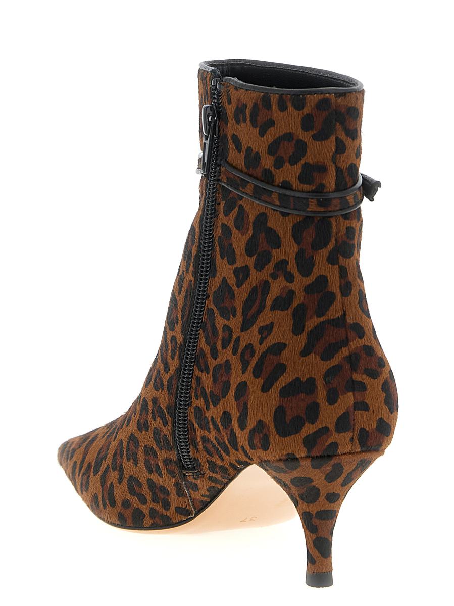 Twinset Animal Print Ankle Boots