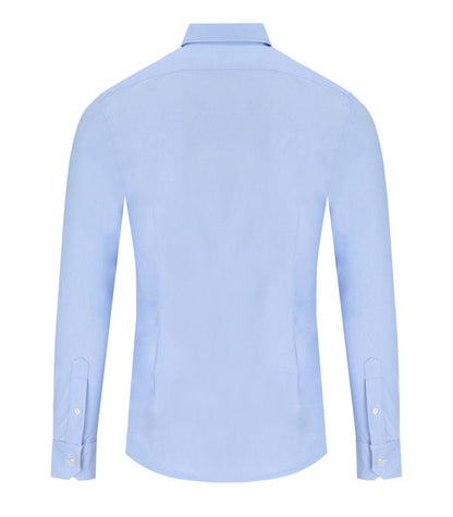 Archivium Light Blue Shirt With Micro-Pattern