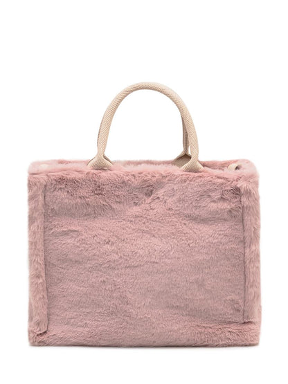 Marni Marni Bag In Pink Faux Fur