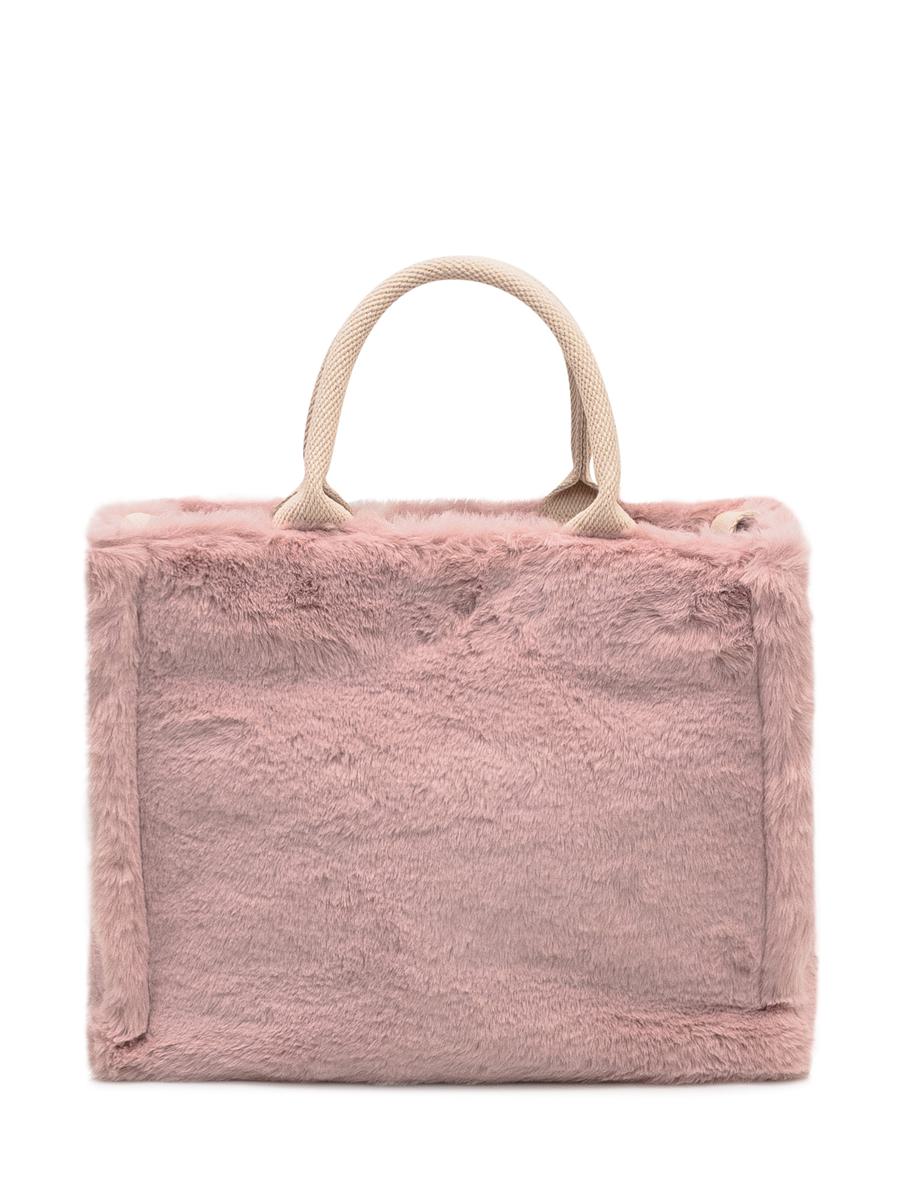 Marni Marni Bag In Pink Faux Fur